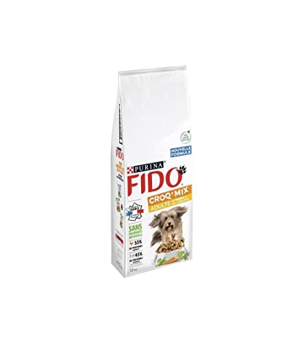 FIDO Croq' Mix | Erwachsener Hund | ausgewogenes und schmackhaftes Trockenfutter fördert Feste Muskeln und eine optimale körperliche Kondition | mit Huhn & Gemüse Beutel FIDO Croq' Mix | Erwachsener Hund | ausgewogenes und schmackhaftes Trockenfutter fördert Feste Muskeln und eine optimale körperliche Kondition | mit Huhn & Gemüse Beutel von Fido
