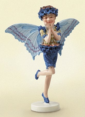 Fiebiger Floristik Flower Fairy Fee Mini Kornblume 6cm von Fiebiger Floristik