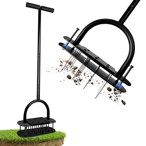 Fiedyka Rasenluftbelüfter Grasbelüfter Rasenwerkzeuge mit Feder, manueller Hofbelüfter für Rasen, Gartenbelüfter Werkzeug Fiedyka Rasenluftbelüfter Grasbelüfter Rasenwerkzeuge mit Feder, manueller Hofbelüfter für Rasen, Gartenbelüfter Werkzeug von Fiedyka