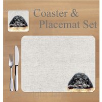 Cavapoo/Cockerpoo Platzset Und Untersetzer Mit Kunstwerken Von Jane Bannon Cavapoo/Cockerpoo Platzset Und Untersetzer Mit Kunstwerken Von Jane Bannon von FieldandFurGifts