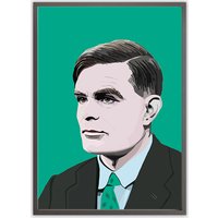 Alan Turing Wissenschaftler Print, lbgtq+ Poster, Minimalist Gay Icon, Vater Der Technologie, Code Breaker & Computer Visionary von FieldingArtworks