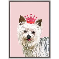 Personalisieren Sie Yorkie Hund Poster Druck, Fertigen Yorkshire Terrier Plakatdruck Besonders An, Weihnachtsgeschenk Für Hundeliebhaber, Pop Art von FieldingArtworks