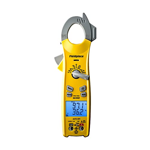 Fieldpiece SC440 True RMS Zangenmesser mit Temperatur, Einschaltstrom, Kapazität und Hintergrundbeleuchtung von Fieldpiece