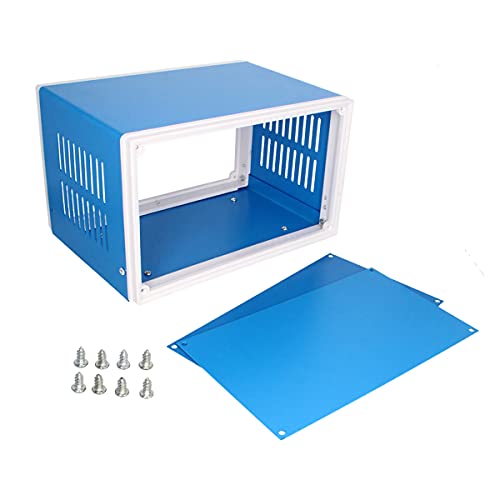 Fielect 18 x 13 x 11 cm staubdichte elektronische Anschlussdose Gehäuse Gehäuse Abzweigdose Projektbox für elektronische Projekte Metall blau Fielect 18 x 13 x 11 cm staubdichte elektronische Anschlussdose Gehäuse Gehäuse Abzweigdose Projektbox für elektronische Projekte Metall blau von Fielect