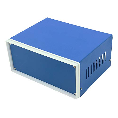 Fielect 20 x 16,5 x 9 cm Elektronische Anschlussdose Blau Metall Gehäuse Projekt Box Fall DIY Abzweigdose Gehäuse Projekt Fall für elektronische von Fielect