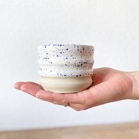Matchabecher/Bubble Handgetöpfert Keramikbecher Teetasse Steinzeug von FieneCeramics