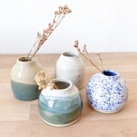 Vase/Handgetöpfert Keramik Blumen Unikat Steinzeug Verschiedene Farben von FieneCeramics