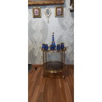 Antike Italiener Servierwagen Aus Messing Antike Italiener Servierwagen Aus Messing von Fierariu