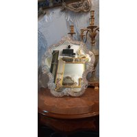 Vintage Muranoglas Spiegel von Fierariu