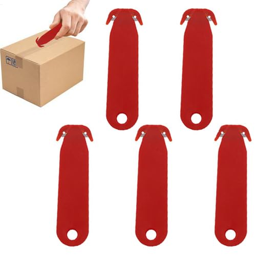 5 Stück Kistenschneider, Kartonschneider, Doppelseitiger Kartonöffner, Paketöffner, Kartonwerkzeuge, Kartonschneider Zum Schneiden Von Autofolien, Zerlegen Von Gewebten 5 Stück Kistenschneider, Kartonschneider, Doppelseitiger Kartonöffner, Paketöffner, Kartonwerkzeuge, Kartonschneider Zum Schneiden Von Autofolien, Zerlegen Von Gewebten von Fierudeng