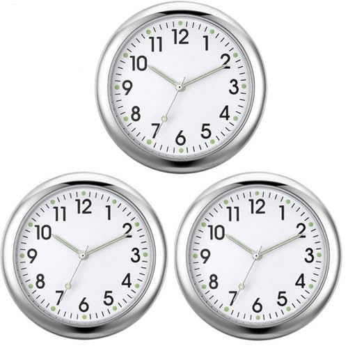 Armaturenbrett Analog Uhr, 3 Stück Autodashboard Analoguhr, Leuchtende Kleine Analoguhr, Quarz Ersatzuhren Für Auto, Aufklebbare Uhr Für Das Armaturenbrett, Klebeuhr Für Auto Armaturenbrett Analog Uhr, 3 Stück Autodashboard Analoguhr, Leuchtende Kleine Analoguhr, Quarz Ersatzuhren Für Auto, Aufklebbare Uhr Für Das Armaturenbrett, Klebeuhr Für Auto von Fierudeng