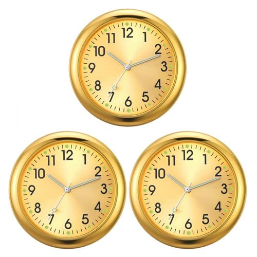 Armaturenbrett Analog Uhr, 3 Stück Autodashboard Analoguhr, Leuchtende Kleine Analoguhr, Quarz Ersatzuhren Für Auto, Aufklebbare Uhr Für Das Armaturenbrett, Klebeuhr Für Auto Armaturenbrett Analog Uhr, 3 Stück Autodashboard Analoguhr, Leuchtende Kleine Analoguhr, Quarz Ersatzuhren Für Auto, Aufklebbare Uhr Für Das Armaturenbrett, Klebeuhr Für Auto von Fierudeng