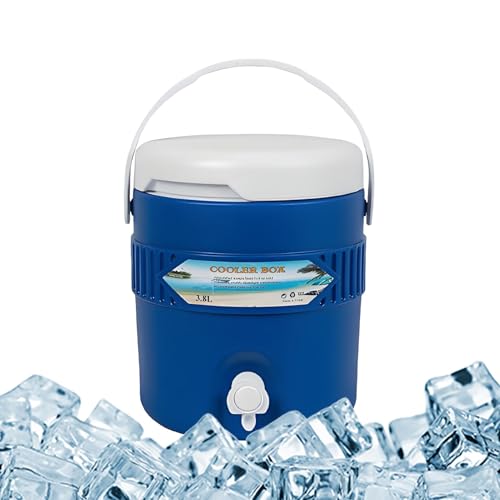 Campingkühler Mit Langlebiger Isolierung – Wasserkühler Spender – Eiswasserspender Effektive Wärmespeicherung, Bessere Langzeit Wärmespeicherung von Fierudeng