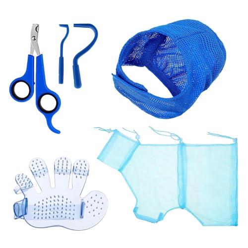 Fierudeng Katzen Bade Tasche,5 Stück Katzendusche Netz mit Krallenschneider | Atmungsaktive Krallenpflege Mit Zeckenentferner Krallenschere Verstellbare Badezubehör Für Haustiere Fierudeng Katzen Bade Tasche,5 Stück Katzendusche Netz mit Krallenschneider | Atmungsaktive Krallenpflege Mit Zeckenentferner Krallenschere Verstellbare Badezubehör Für Haustiere von Fierudeng