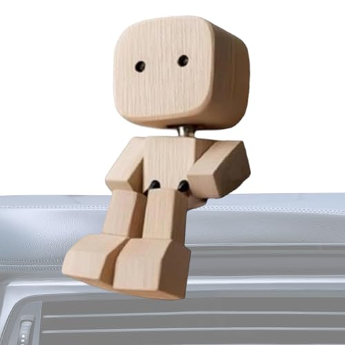 Fierudeng Schüttelnde Holzfigur, Charmante Kleine Holzfigur, Mann Als Tischdekoration, Kreative Statue Für Armaturenbrett Im Auto, Arbeitszimmer, Schreibtisch, Schlafzimmer Fierudeng Schüttelnde Holzfigur, Charmante Kleine Holzfigur, Mann Als Tischdekoration, Kreative Statue Für Armaturenbrett Im Auto, Arbeitszimmer, Schreibtisch, Schlafzimmer von Fierudeng