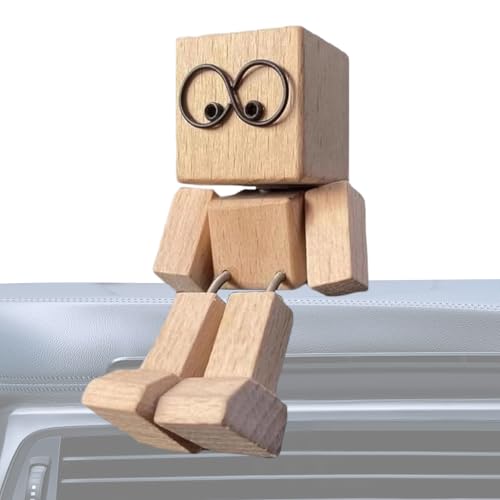 Fierudeng Schüttelnde Holzfigur, Charmante Kleine Holzfigur, Mann Als Tischdekoration, Kreative Statue Für Armaturenbrett Im Auto, Arbeitszimmer, Schreibtisch, Schlafzimmer Fierudeng Schüttelnde Holzfigur, Charmante Kleine Holzfigur, Mann Als Tischdekoration, Kreative Statue Für Armaturenbrett Im Auto, Arbeitszimmer, Schreibtisch, Schlafzimmer von Fierudeng