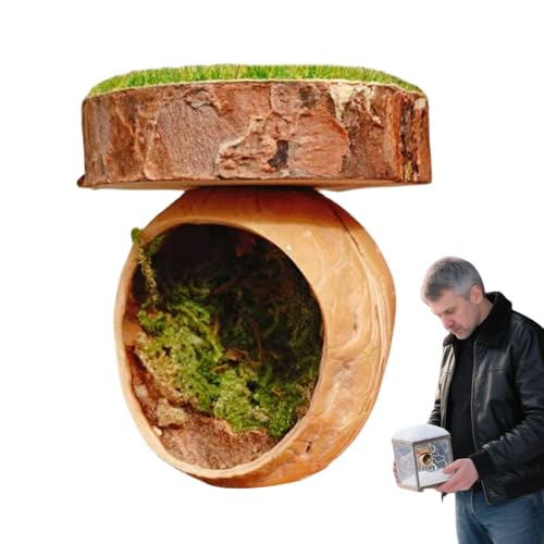 Fierudeng Springspinnen Versteck - Terrarium-Für Springspinnen - Magnethaus Für Amphibien Reptilien Gottesanbeterin Kleintiere Vogelspinne von Fierudeng