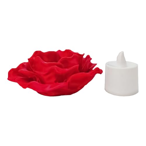 Fierudeng Teelichthalter - Retro Roter Blumenmuster Kerzenhalter - Teelichterbecher Für Geburtstag Hochzeit Partys Weihnachten Halloween Dinner Fierudeng Teelichthalter - Retro Roter Blumenmuster Kerzenhalter - Teelichterbecher Für Geburtstag Hochzeit Partys Weihnachten Halloween Dinner von Fierudeng