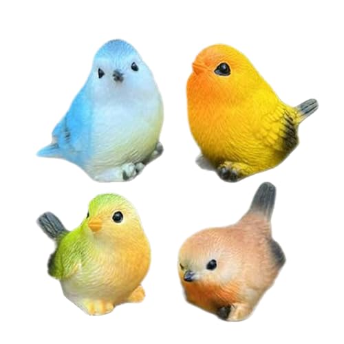 Fierudeng Vogel Figuren,4er-Set Gartenvogel-Figuren Für Außenbereich | Resin Spatz Skulptur Für Garten Terrasse Blumenbeet Teich Landhaus & Wohnkultur Fierudeng Vogel Figuren,4er-Set Gartenvogel-Figuren Für Außenbereich | Resin Spatz Skulptur Für Garten Terrasse Blumenbeet Teich Landhaus & Wohnkultur von Fierudeng