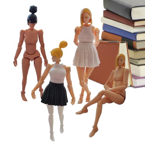 Fierudeng Zeichenpuppe Gliederpuppe,Künstlerpuppe Figur Weiblich | 4-teilige Posebare Kunstpuppe Weiblicher Körper Für Dekoration Malerei Kreative Gestaltung Sammlung Display Fierudeng Zeichenpuppe Gliederpuppe,Künstlerpuppe Figur Weiblich | 4-teilige Posebare Kunstpuppe Weiblicher Körper Für Dekoration Malerei Kreative Gestaltung Sammlung Display von Fierudeng