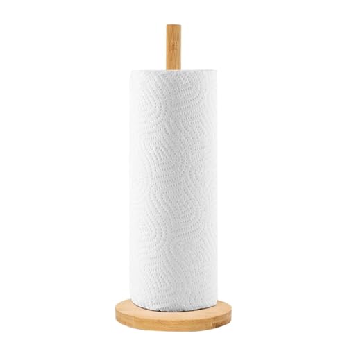 Papierhandtuchhalter Aus Holz, KüChenrollenhalter Stehend Serviettenhalter, Papierhandtuchhalter Mit Rutschfester Boden, Papierrollenhalter Für Küche Esstisch Arbeitsplatte von Fierudeng