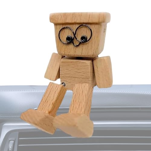 Schüttelnde Holzfigur, Charmante Kleine Holzfigur, Mann Als Tischdekoration, Kreative Statue Für Armaturenbrett Im Auto, Arbeitszimmer, Schreibtisch, Schlafzimmer Schüttelnde Holzfigur, Charmante Kleine Holzfigur, Mann Als Tischdekoration, Kreative Statue Für Armaturenbrett Im Auto, Arbeitszimmer, Schreibtisch, Schlafzimmer von Fierudeng