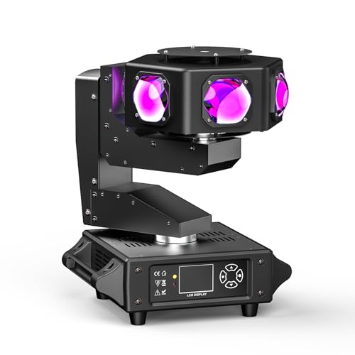 Moving Head Led 240W Discolicht Strobo-Effekt Partylicht 360°rotation continue Achse stufenlos drehbar Bühnenlicht für Familie Die Party Klub Hochzeit Geburtstag Nachtclub Bühnenbeleuchtung von Fieryzeal