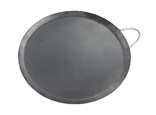 Comal para Tortillas Grandes para Estufas für Tortillas y Quesadilla Karbonstahl, robuster Metallgriff (25,4 cm) von Fiesta Brands