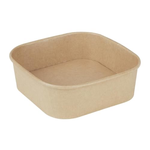 Fiesta Recyclable Quadratischer Behälterboden, 1000 ml, 300 Stück von Fiesta Recyclable