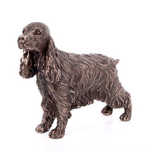 Skulptur Cocker Spaniel, klein, kaltgussbronze, 9 cm hoch von Fiesta Studios