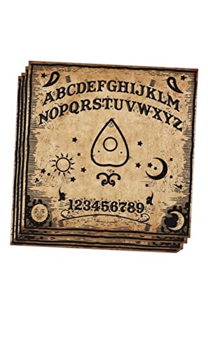 Spielerische Ouija-Papierservietten Tischzubehör für Halloween 20 Stück braun-schwarz 33 x 33 cm - Multicolore von Fiestas GUiRCA