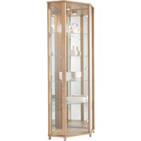 fif möbel Eckvitrine "TRIO Höhe ca. 172 cm, ink. Beleuchtung", Eckvitrine/Glasvitrine 1x Glastür, perfekt für Sammler, Sammlervitrine von Fif Möbel