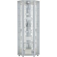 fif möbel Eckvitrine "TRIO Höhe ca. 172 cm, ink. Beleuchtung", Eckvitrine/Glasvitrine 1x Glastür, perfekt für Sammler, Sammlervitrine fif möbel Eckvitrine "TRIO Höhe ca. 172 cm, ink. Beleuchtung", Eckvitrine/Glasvitrine 1x Glastür, perfekt für Sammler, Sammlervitrine von Fif Möbel