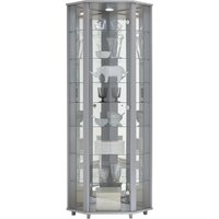 fif möbel Eckvitrine "TRIO Höhe ca. 172 cm, ink. Beleuchtung", Eckvitrine/Glasvitrine 1x Glastür, perfekt für Sammler, Sammlervitrine von Fif Möbel