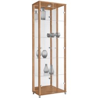 fif möbel Vitrine "OPTIMA" Standvitrine, Vitrinenschrank, Glasvitrine, Sammlervitrine, LED von Fif Möbel