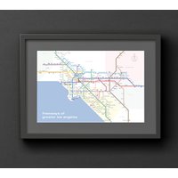 Los Angeles Freeways Und Landkartenmaterial von FiftyThreeStudio