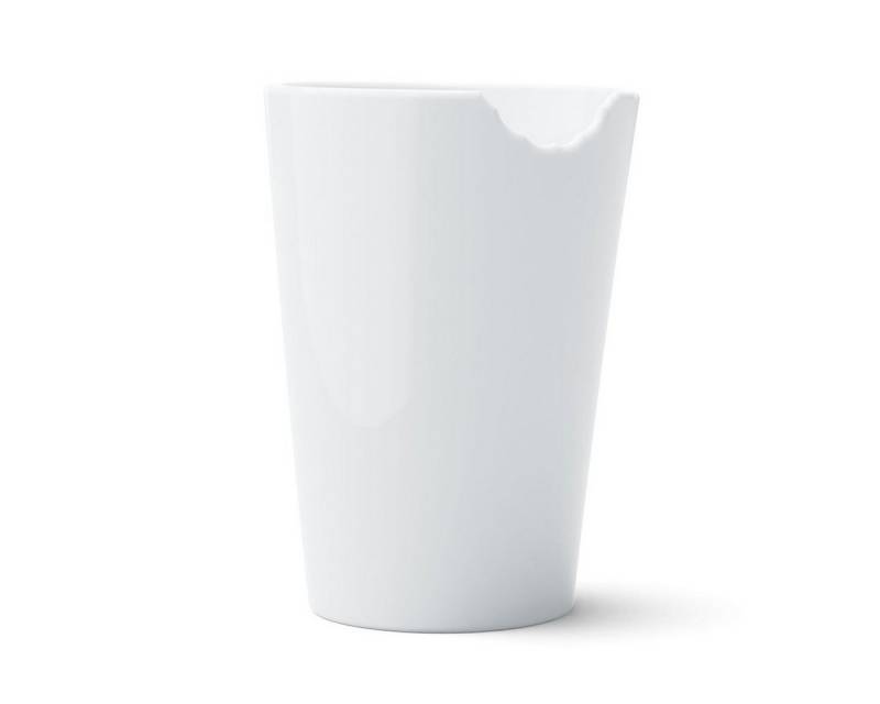 Fiftyeight Frühstücks-Geschirrset TV Tasse Becher 37 mit Biss weiß Porzellan-Mehrzweckbecher von Fiftyeight