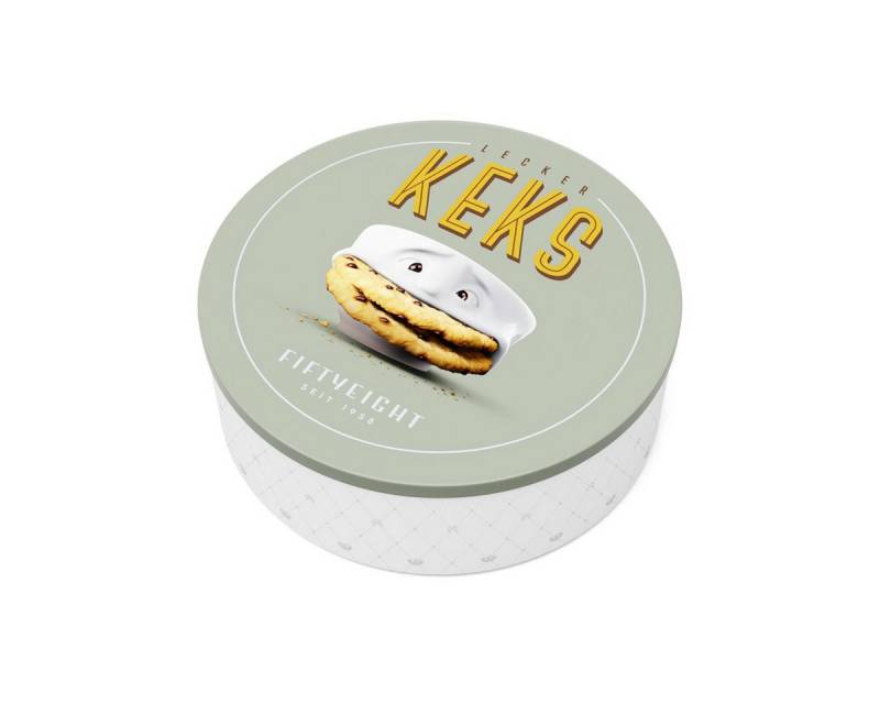 Fiftyeight Frühstücks-Geschirrset TV Tasse Blechdose 03.03 Lecker Keks rund Vorratsdose von Fiftyeight