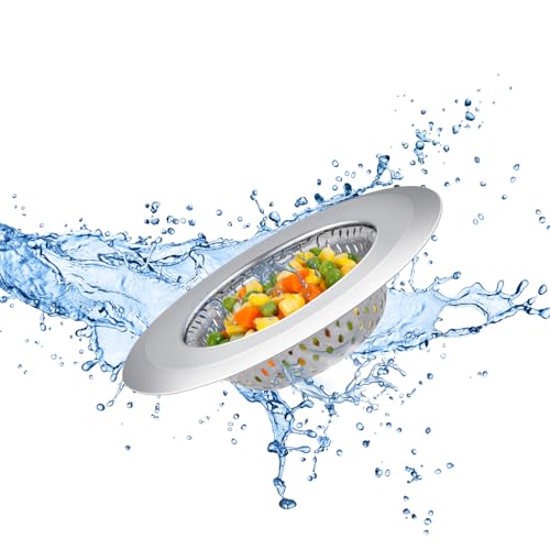 Figarge 3 Stück abflusssieb küchenspüle Edelstahl spülbecken sieb für Küchen, Bäder, Waschbecken Verhindern Sie Verstopfungen Duschsieb Abfluss Haare Leicht zu reinigen Abfluss Sieb (5.5cm) von Figarge