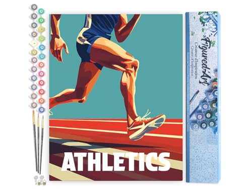 Figured'Art Malen Nach Zahlen Erwachsene Sportposter Athletik - Paint by Numbers Basteln DIY Bastelset 40x50cm ohne Holzrahmen Figured'Art Malen Nach Zahlen Erwachsene Sportposter Athletik - Paint by Numbers Basteln DIY Bastelset 40x50cm ohne Holzrahmen von Figured'Art