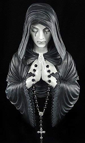Anne Stokes Wandrelief | Gothic Prayer mit Rosenkranz | Deko Figur Wand von Figuren Shop GmbH