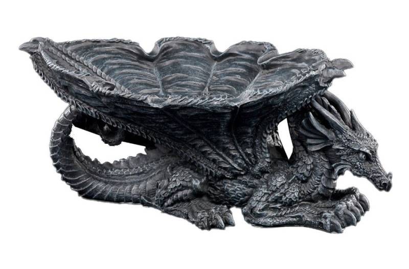 Figuren Shop GmbH Aschenbecher Drachen Aschenbecher oder Schale - Fantasy Dekoschalde Dekoration Asch von Figuren Shop GmbH