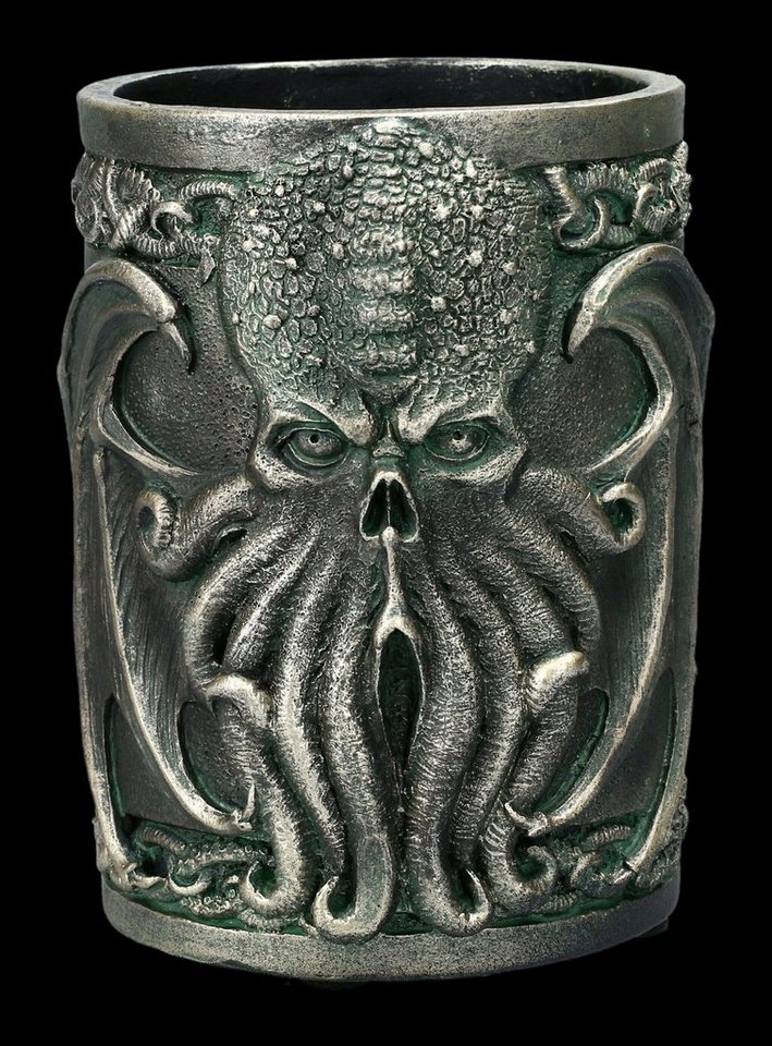 Figuren Shop GmbH Aufbewahrungsbecher Stiftebecher - Cthulhu - Fantasy Gothic Dekoration, Kunststein (Polyresin) von Figuren Shop GmbH