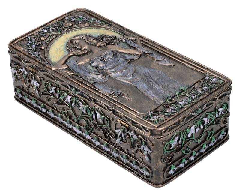 Figuren Shop GmbH Aufbewahrungsdose Schatulle Art Nouveau - Lady Victoria - Veronese - Fantasy Dekoration von Figuren Shop GmbH