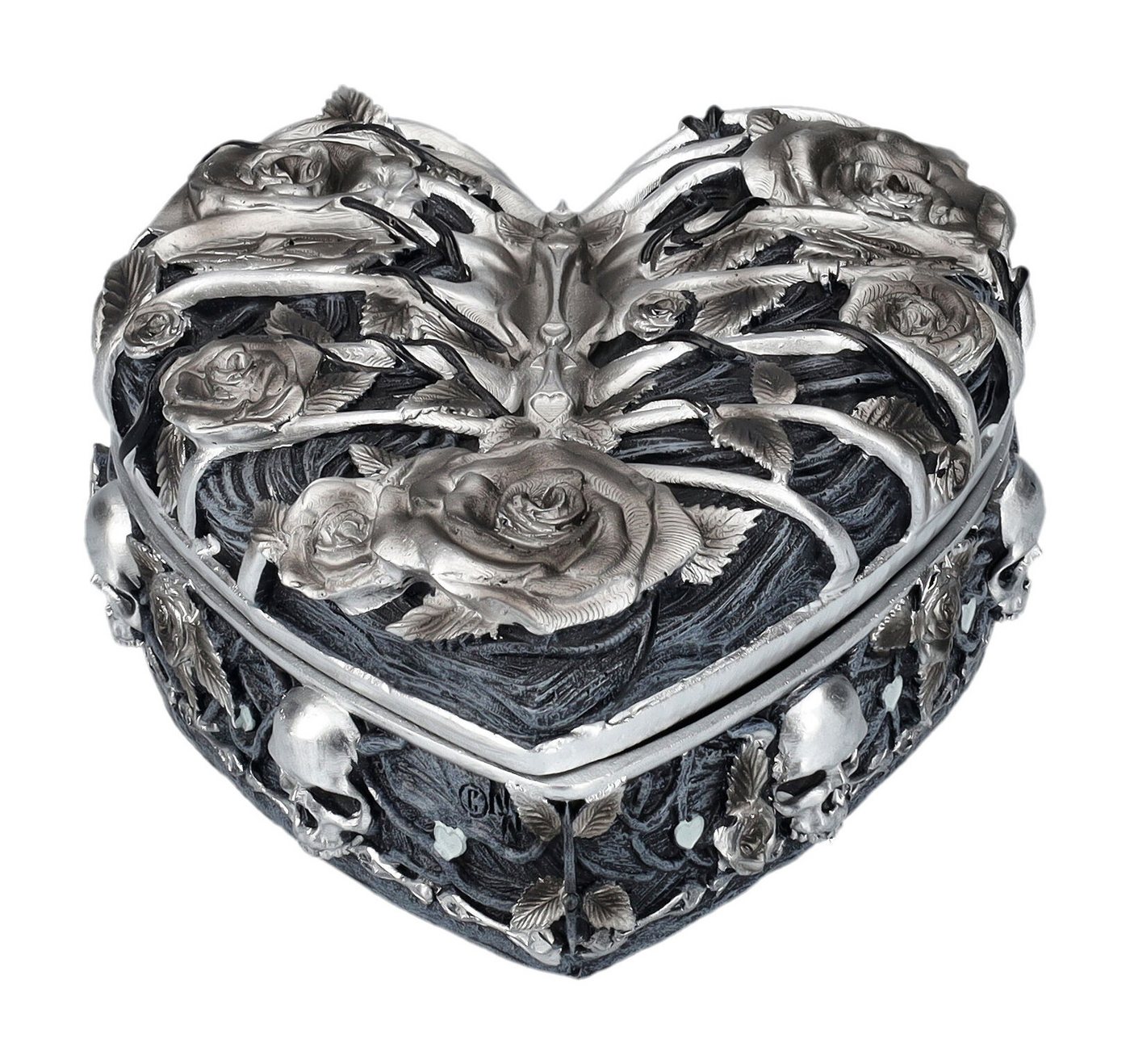 Figuren Shop GmbH Aufbewahrungsdose Schatulle Herz - Caged Heart - Nemesis Now - Gothic Aufbewahrung Deko von Figuren Shop GmbH