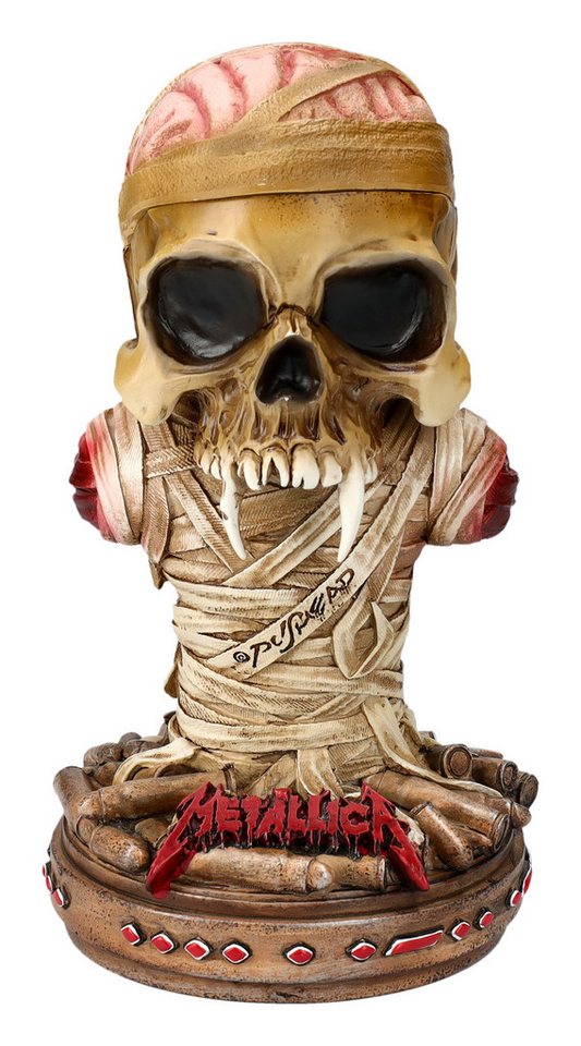 Figuren Shop GmbH Aufbewahrungsdose Schatulle Metallica - One Pushead Totenkopf - Aufbewahrungsdose Deko von Figuren Shop GmbH