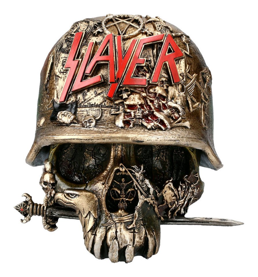 Figuren Shop GmbH Aufbewahrungsdose Schatulle - Slayer Totenkopf - Merchandise Gothic Deko von Figuren Shop GmbH