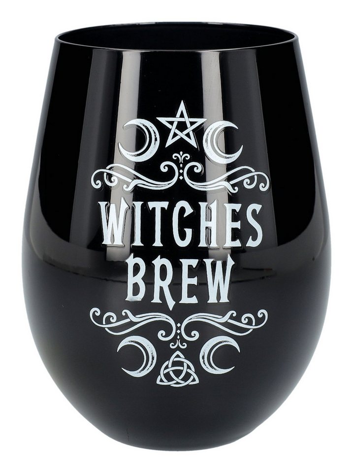 Figuren Shop GmbH Becher Weinbecher Hexen - Witches Brew - Alchemy England - Weinglas Pentragra, Glas von Figuren Shop GmbH