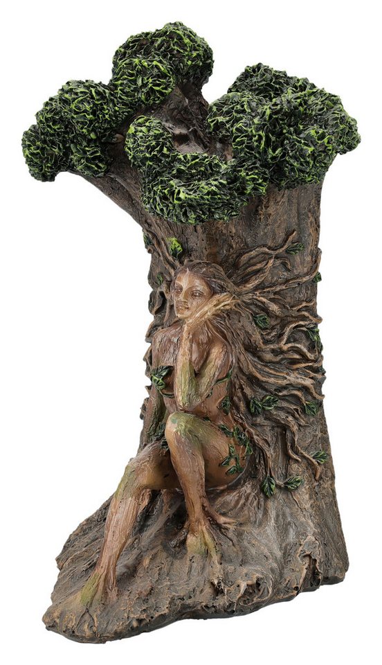 Figuren Shop GmbH Buchstütze Buchstütze Greenman - Terra Mater - Fantasy magischer Buchhalter Baum (1 St) von Figuren Shop GmbH