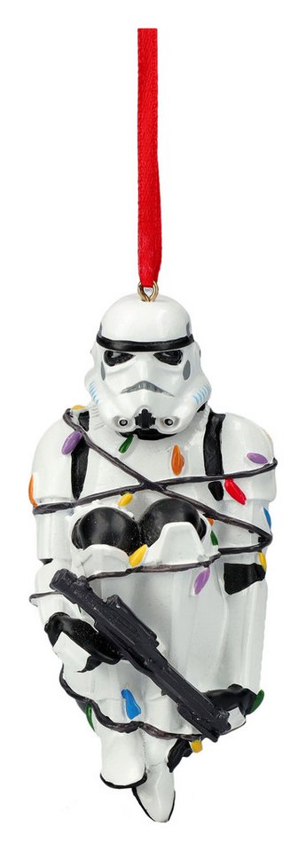 Figuren Shop GmbH Christbaumschmuck Christbaumschmuck - Stormtrooper in Lichterkette - Weihnachtsbaum Deko (1-tlg) von Figuren Shop GmbH
